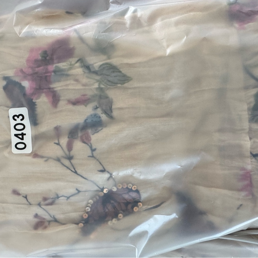 Z&L Europe Boho Cotton Maxi Dress with embroidered & beaded birds & butterflies - Picture 10 of 10